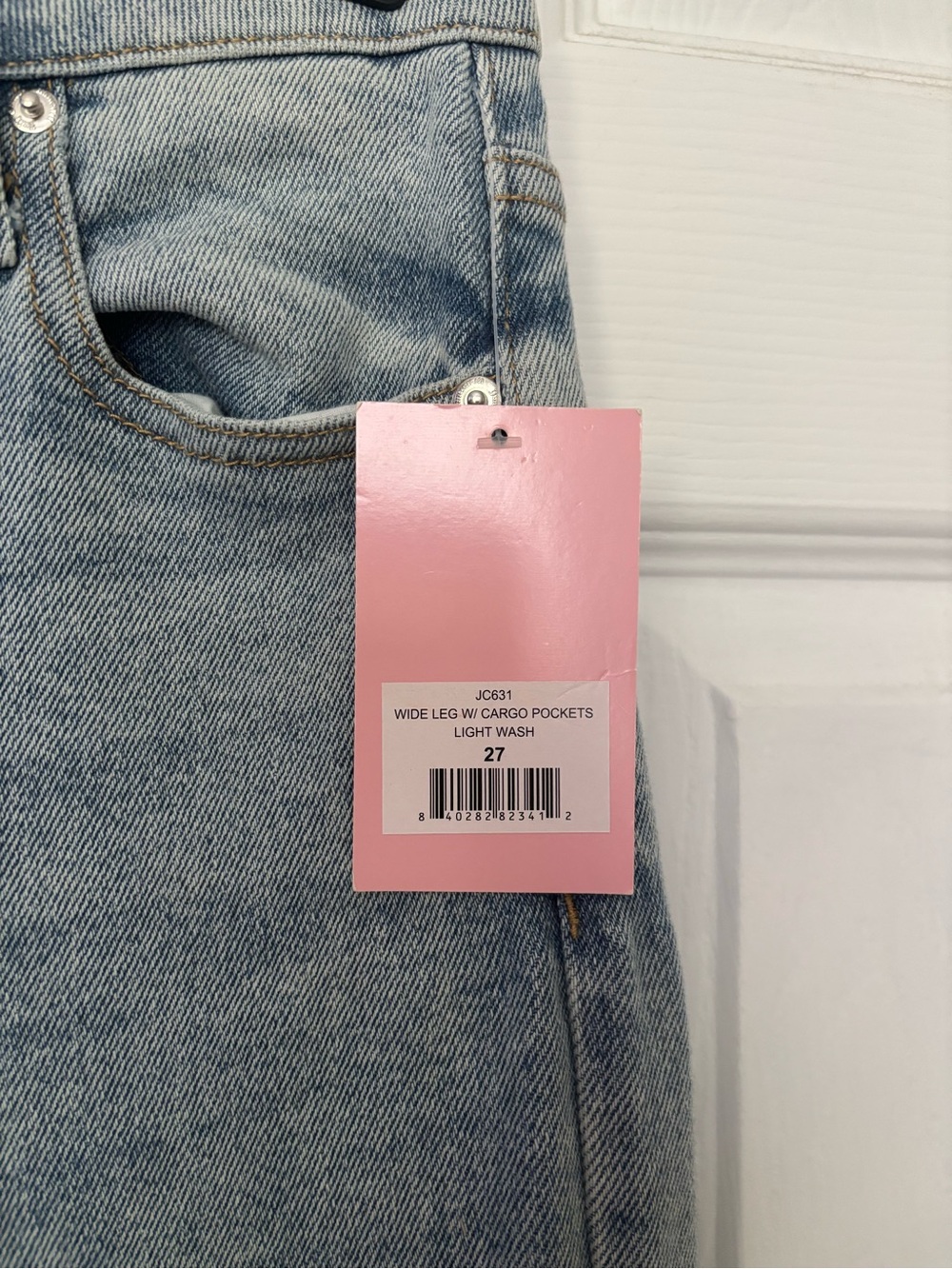 Juicy Couture Light Blue Wide-Leg Cargo Jeans - Picture 5 of 7